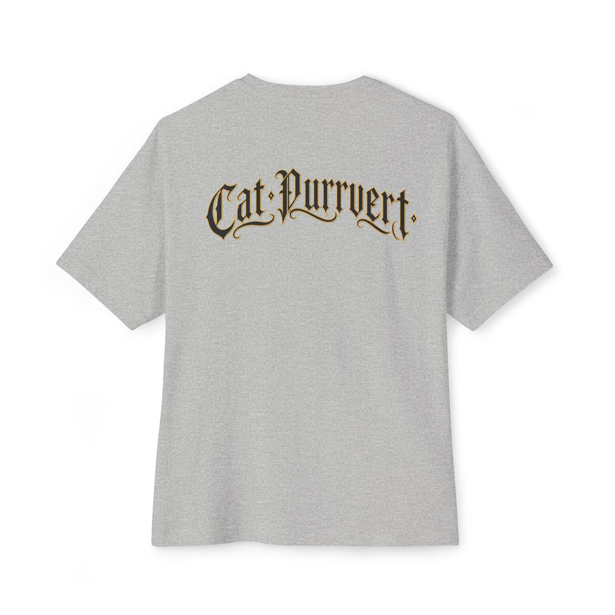 Cat Wave Tee — Retro Samurai Cat Graphic Boxy T‑Shirt