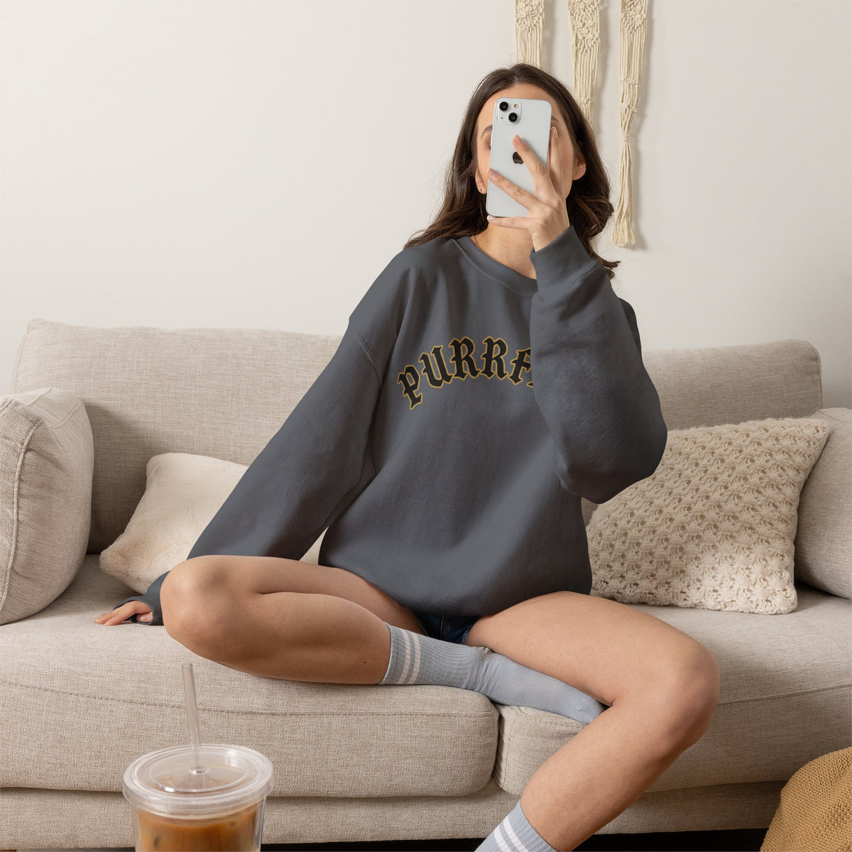 PURRFECT Obsessed Crewneck