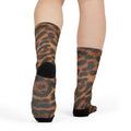 Jaguar Print Crew Socks — Bold Animal Print Socks