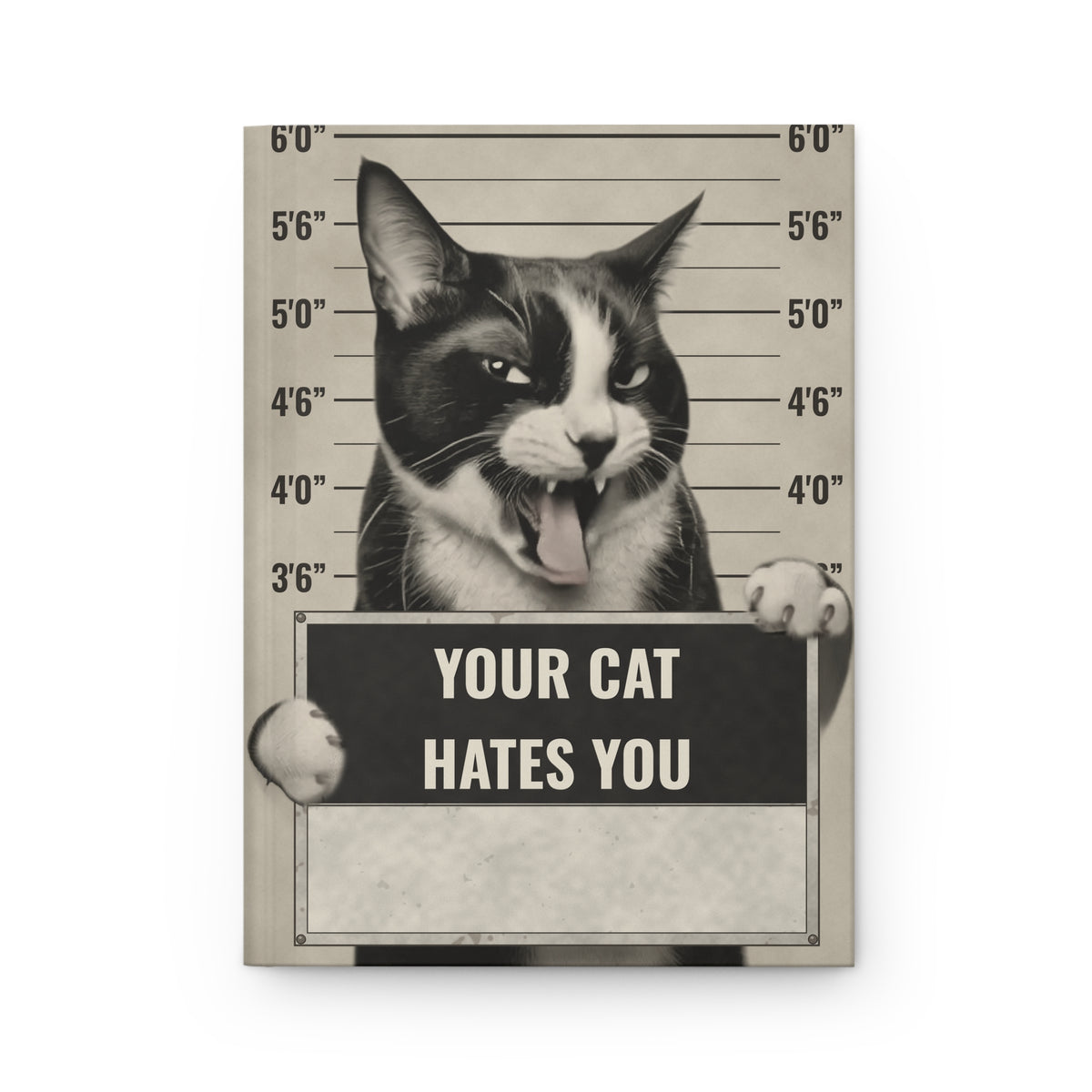 Your Cat Hates You Hardcover Journal