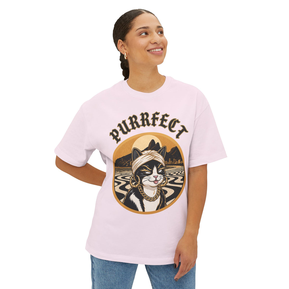PURRFECT Rio Badge Tee