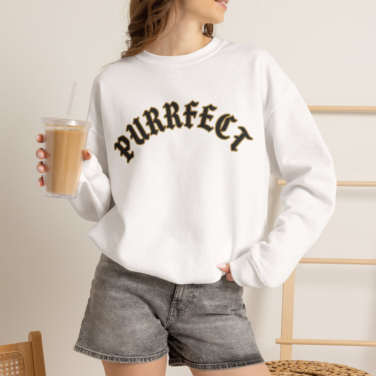 PURRFECT Obsessed Crewneck