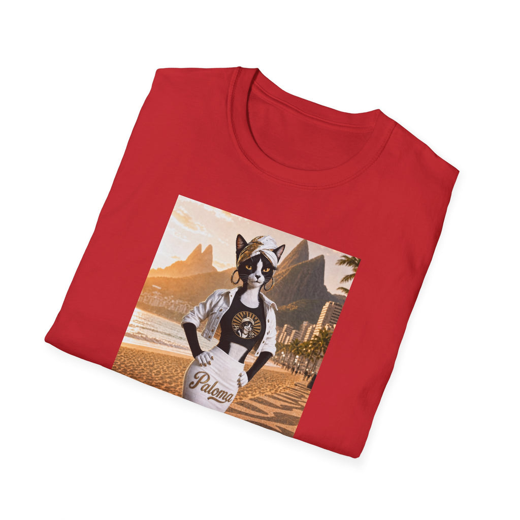 Paloma on the Beach Tee · Script Back