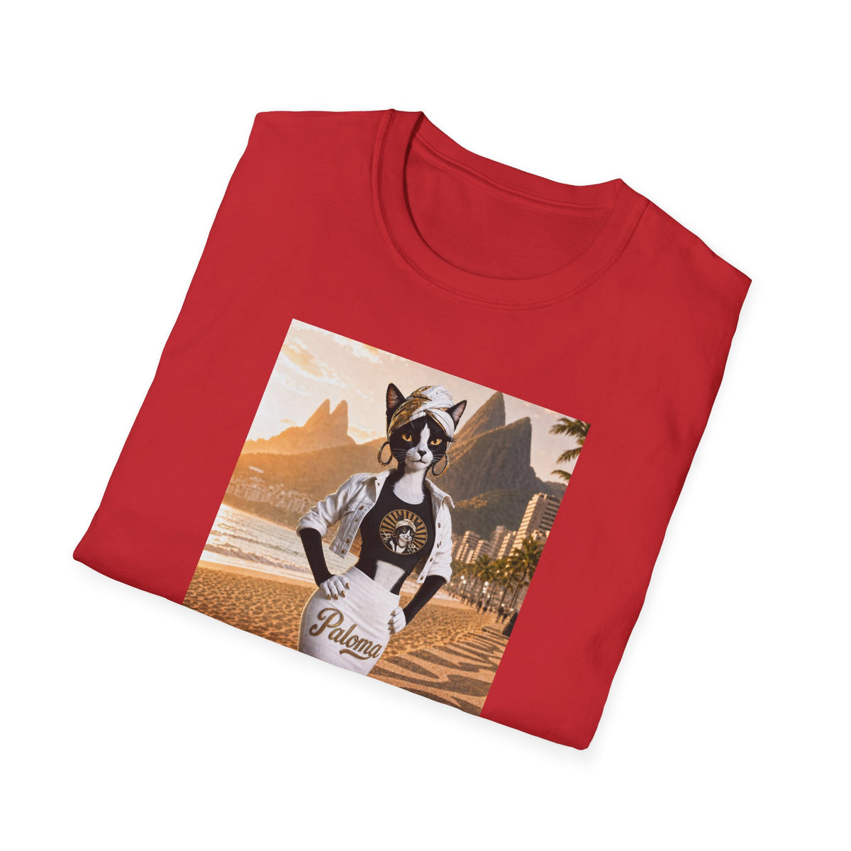 Paloma on the Beach Tee · Script Back