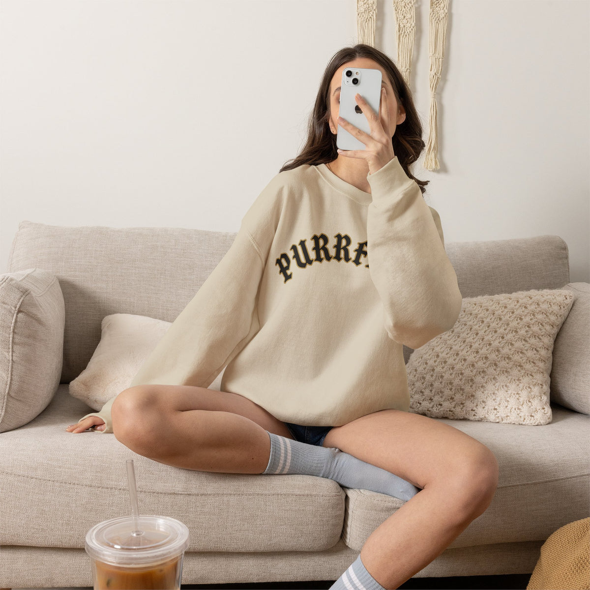 PURRFECT Obsessed Crewneck