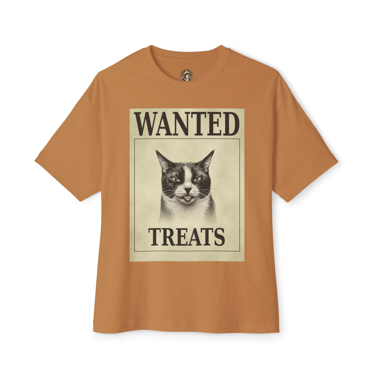 Wanted Treats Cat Tee — Vintage 'WANTED TREATS' Graphic T-Shirt