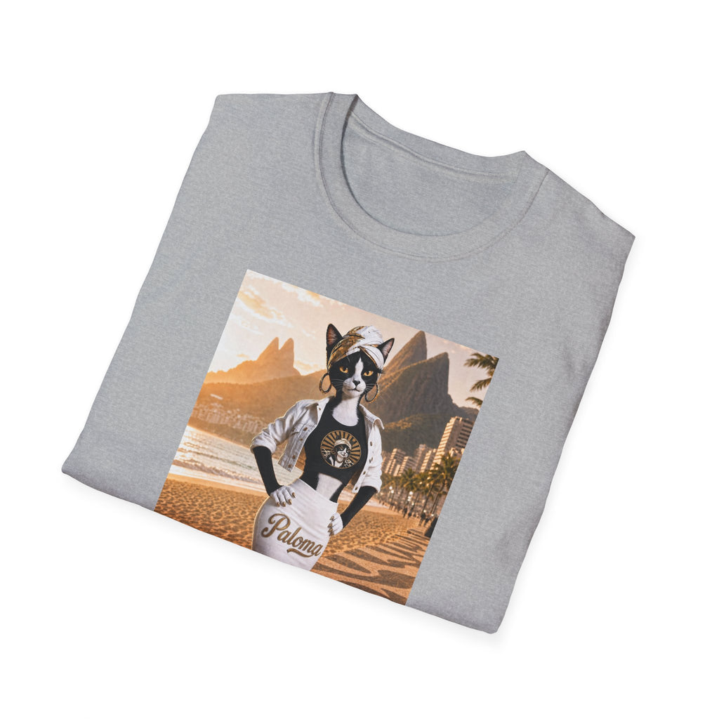 Paloma on the Beach Tee · Script Back