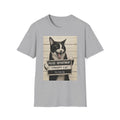 Creepy Cat Mugshot T-Shirt — Funny Halloween Cat Shirt