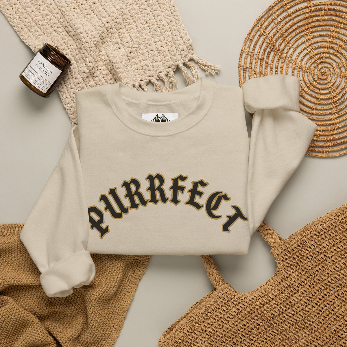 PURRFECT Obsessed Crewneck