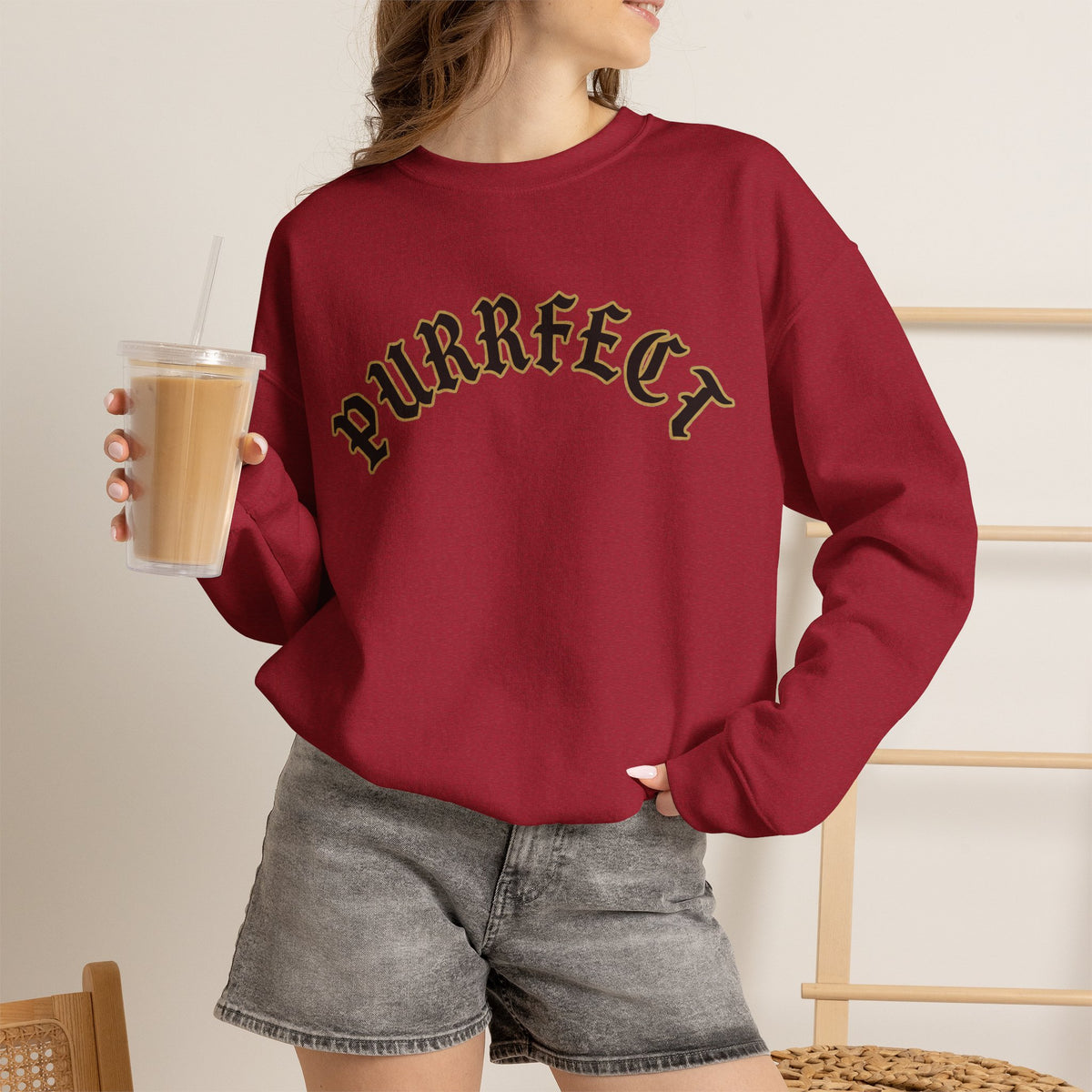 PURRFECT Obsessed Crewneck