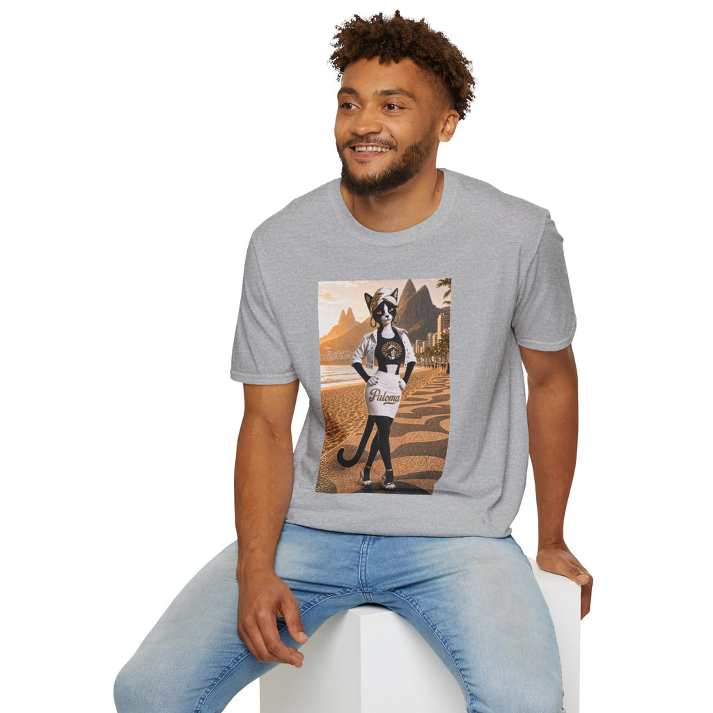 Paloma on the Beach Tee · Script Back