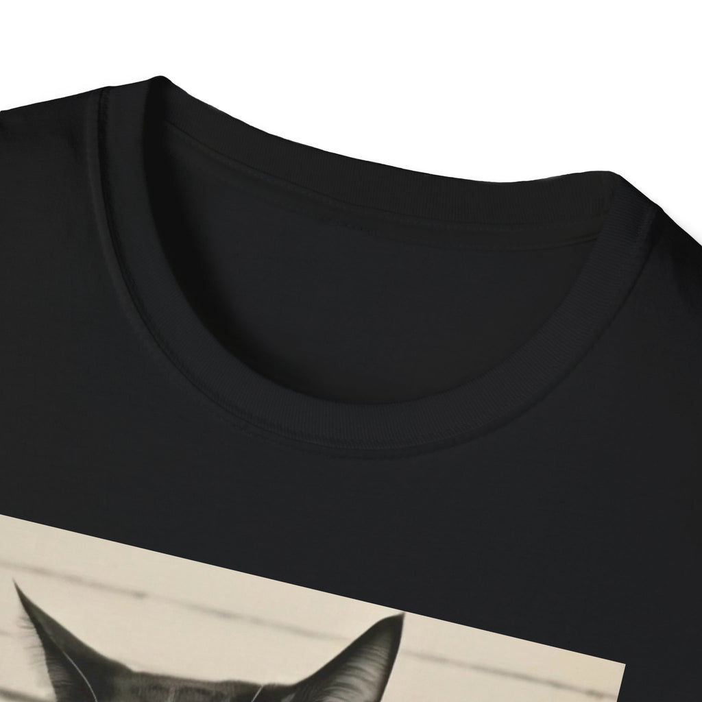 Mugshot Cat T-Shirt – 'Paws of Doom' Funny Vintage Police Poster Tee