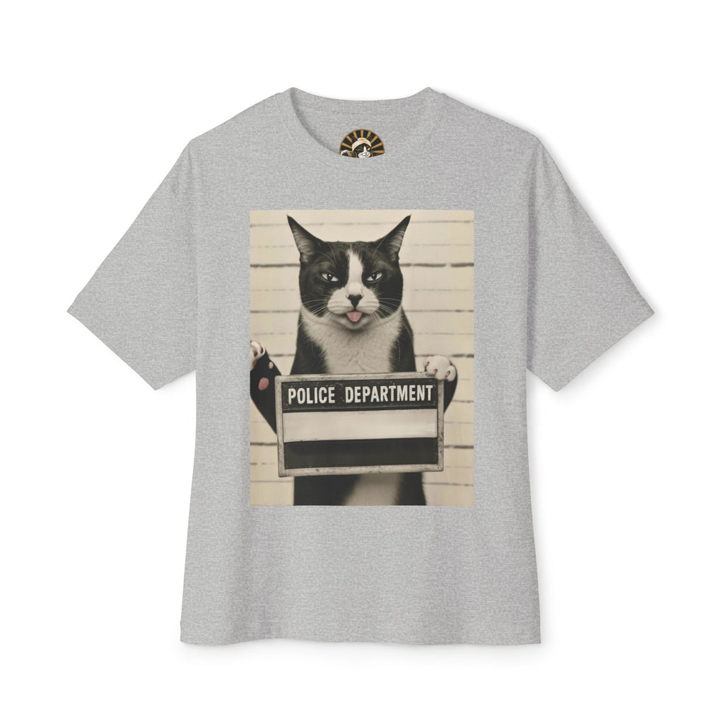 Mugshot Cat Tee — Vintage “Police Department” Cat Photo T-Shirt