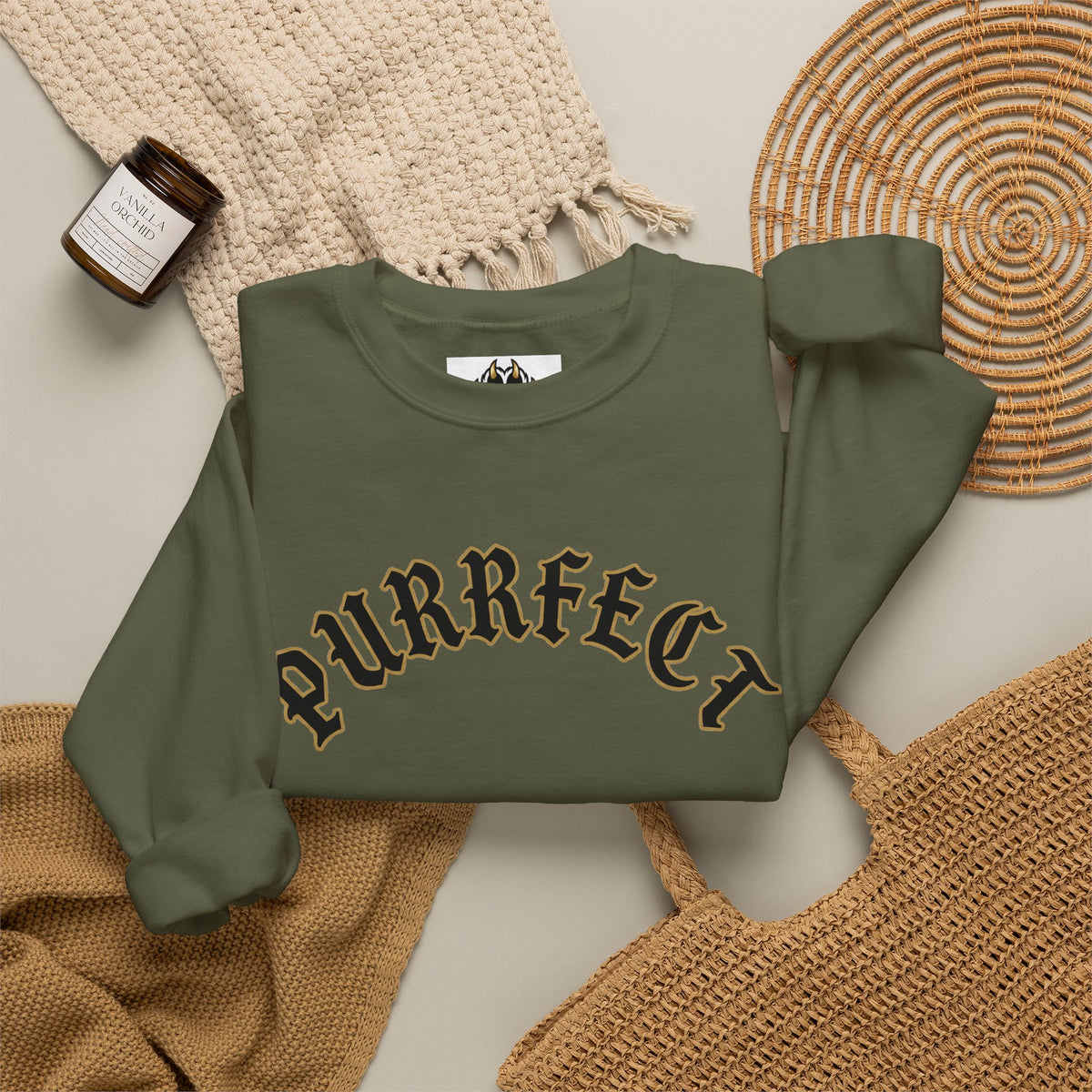 PURRFECT Obsessed Crewneck