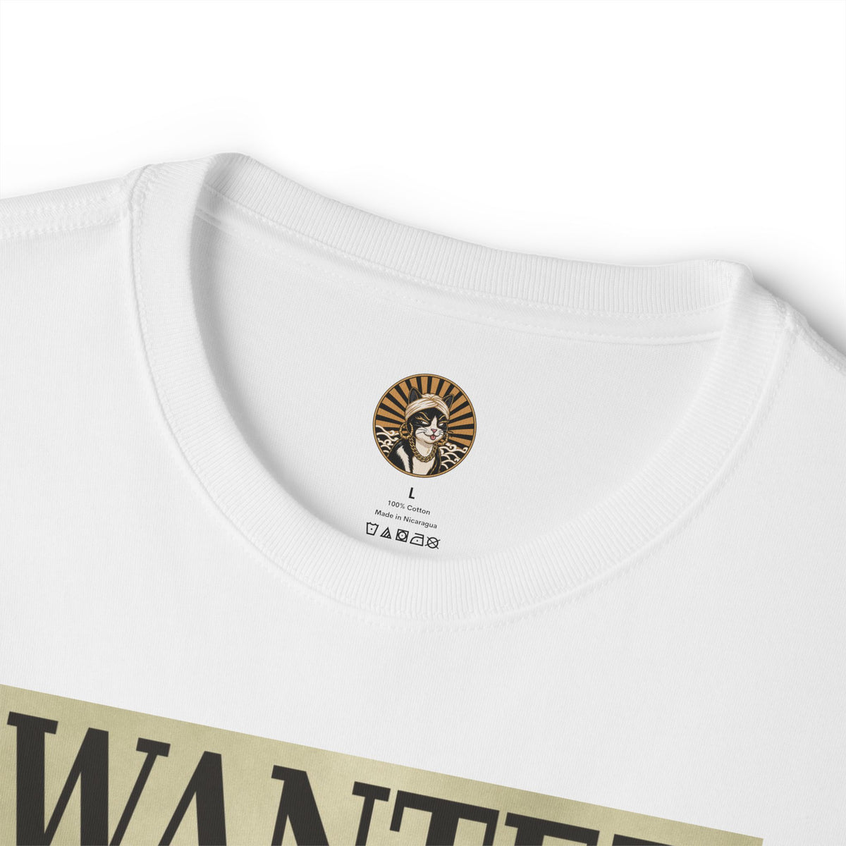 Wanted Treats Cat Tee — Vintage 'WANTED TREATS' Graphic T-Shirt
