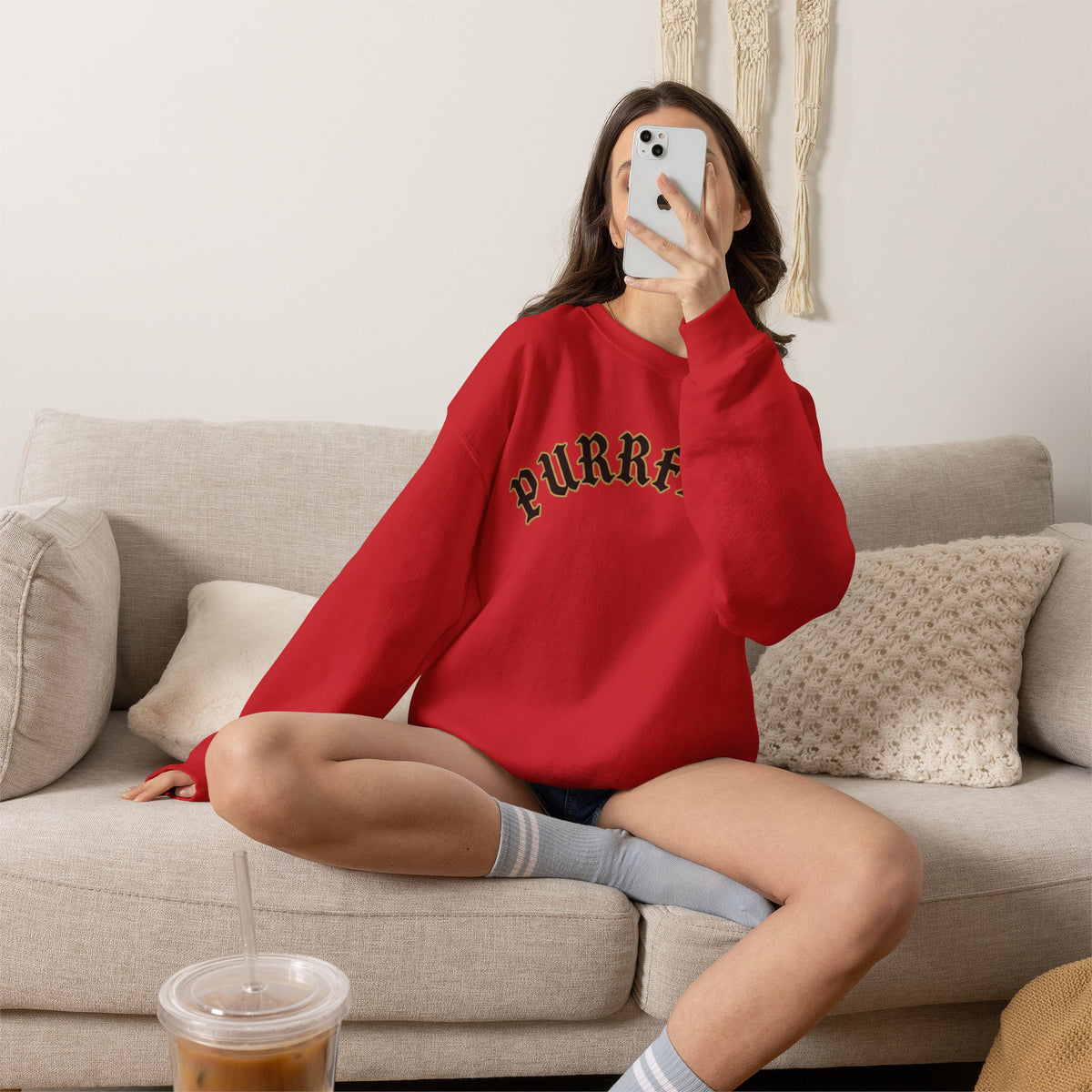 PURRFECT Obsessed Crewneck