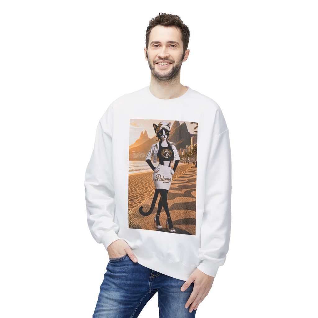 Paloma on the Beach Crewneck