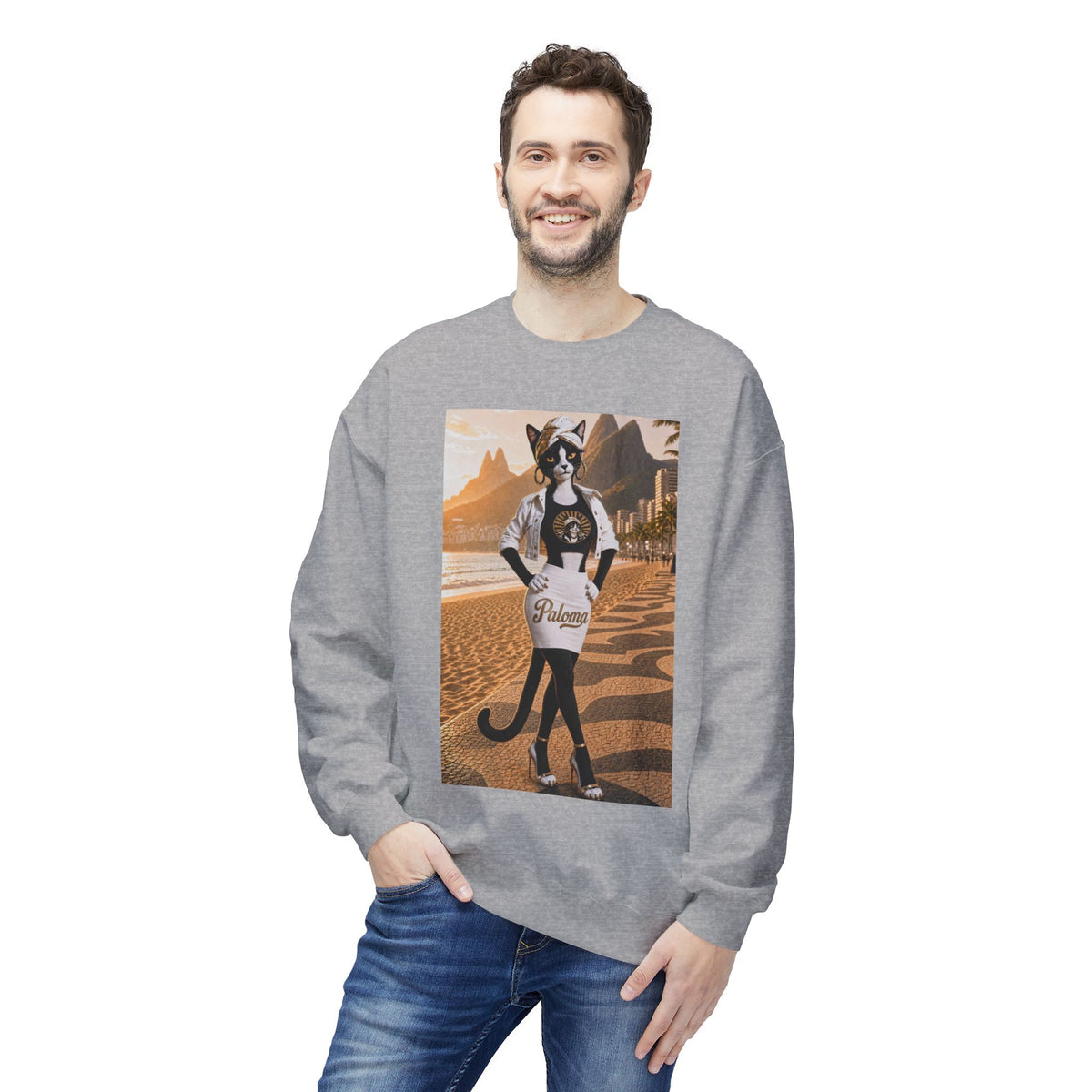 Paloma on the Beach Crewneck