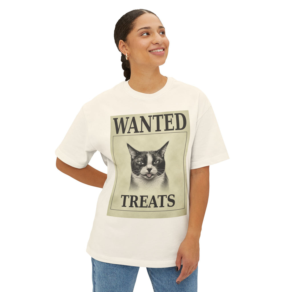 Wanted Treats Cat Tee — Vintage 'WANTED TREATS' Graphic T-Shirt