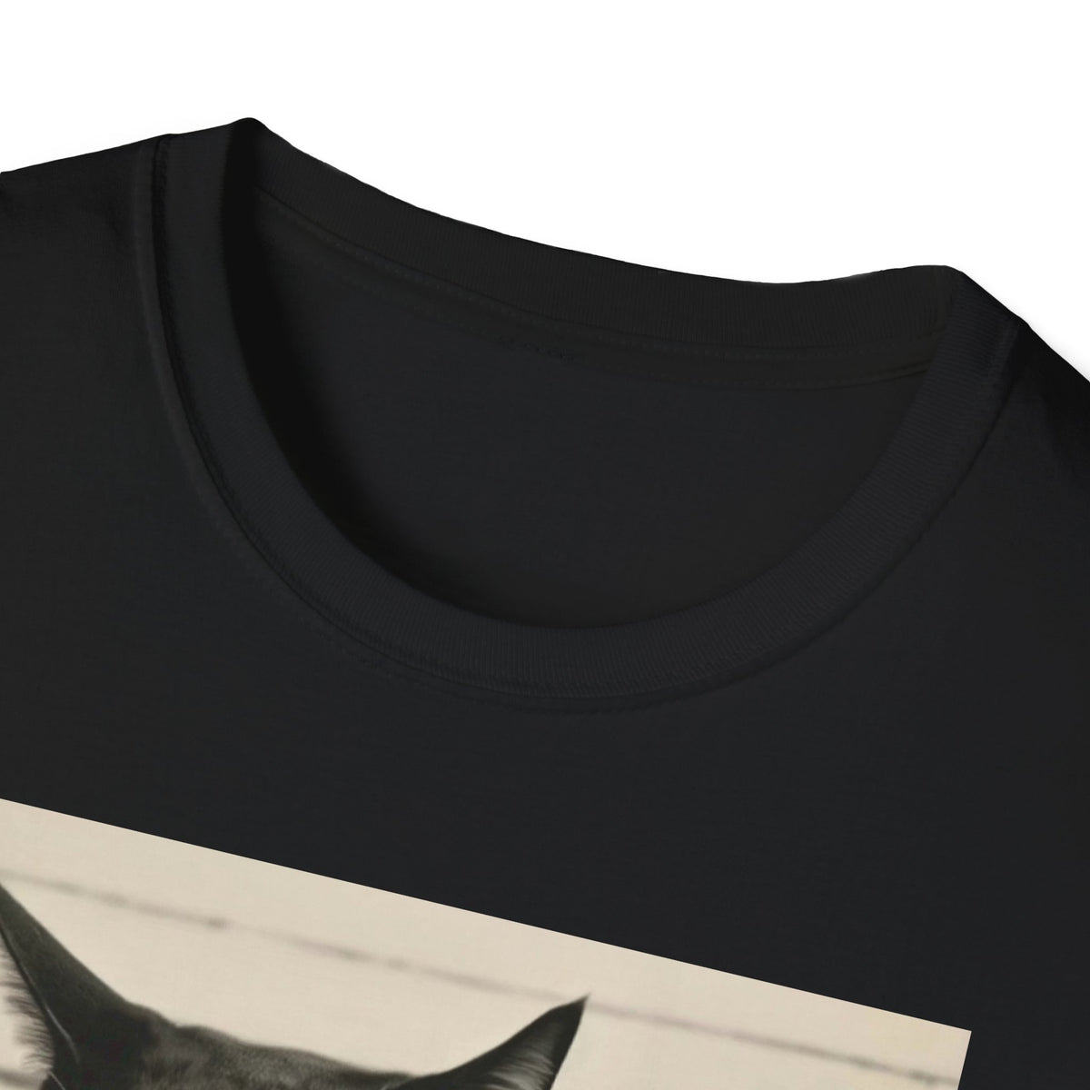 Scaredy Cat Mugshot T-Shirt — Funny Cat Police Department Tee