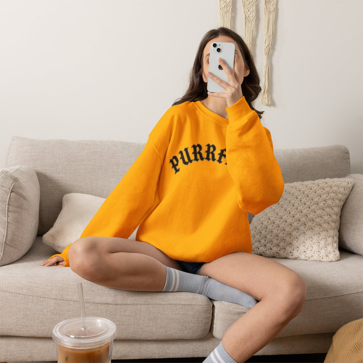 PURRFECT Obsessed Crewneck