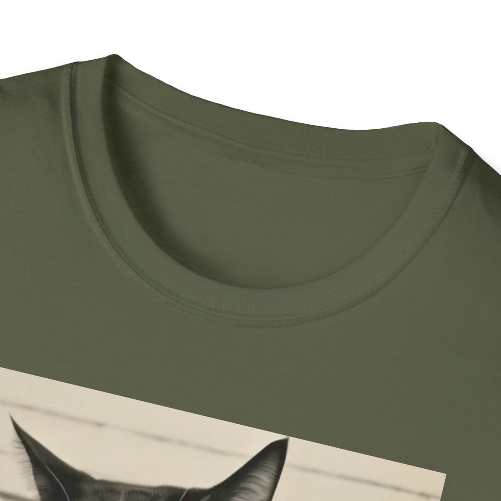 Mugshot Cat T-Shirt – 'Paws of Doom' Funny Vintage Police Poster Tee
