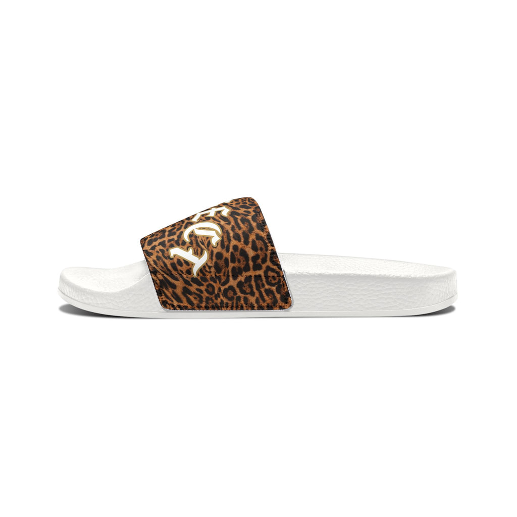Jaguar Print Removable-Strap Slide Sandals — Men's Pool Slides
