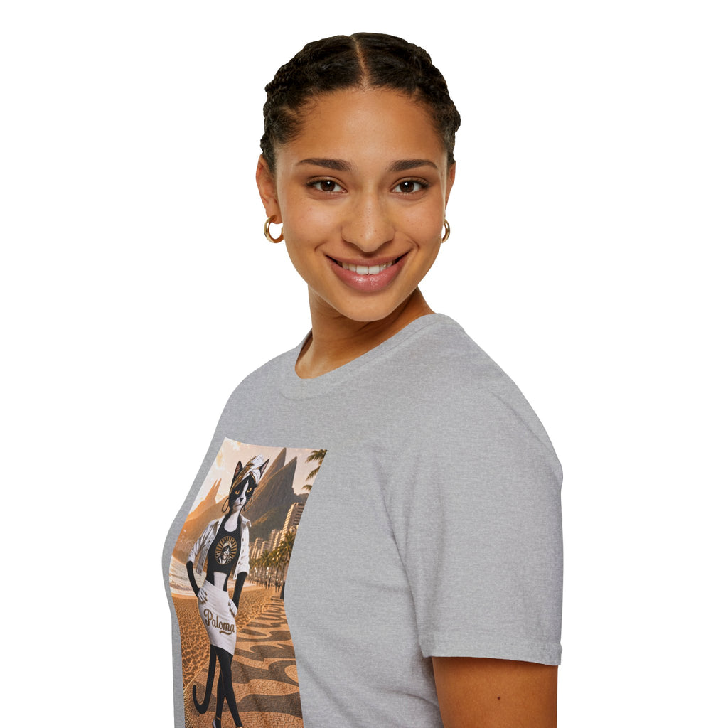 Paloma on the Beach Tee · Script Back