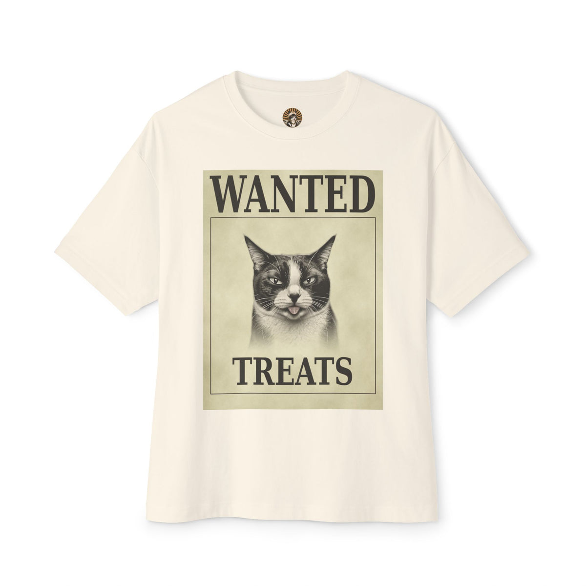 Wanted Treats Cat Tee — Vintage 'WANTED TREATS' Graphic T-Shirt