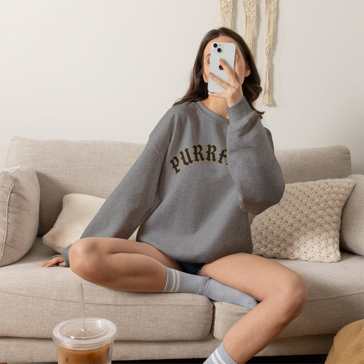 PURRFECT Obsessed Crewneck