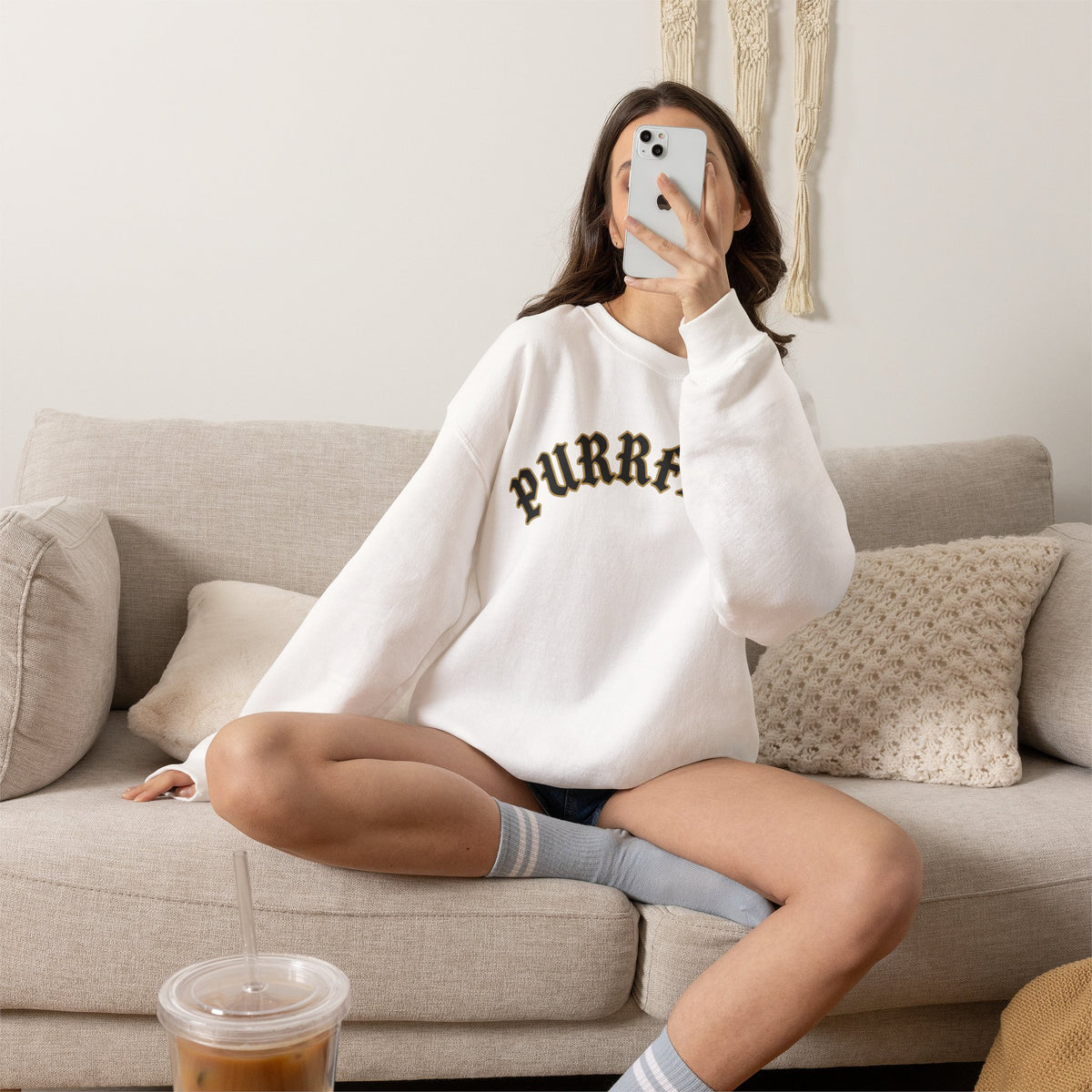 PURRFECT Obsessed Crewneck
