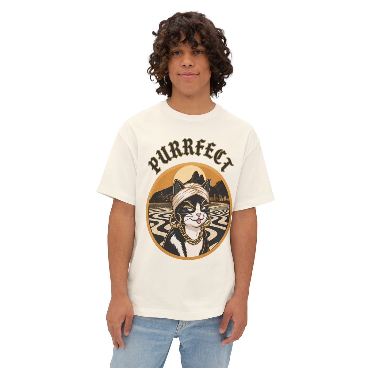 PURRFECT Rio Badge Tee