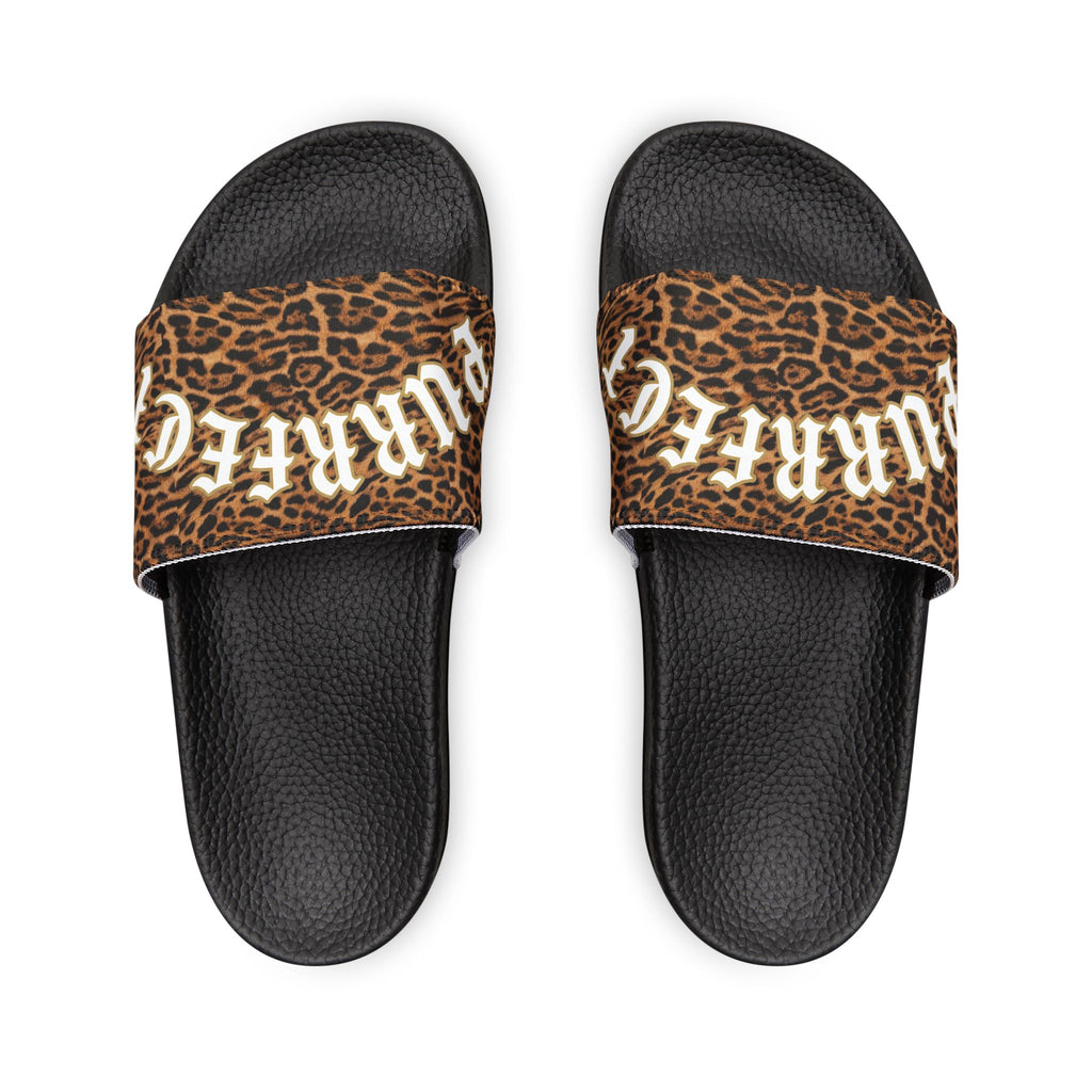 Jaguar Print Removable-Strap Slide Sandals — Men's Pool Slides