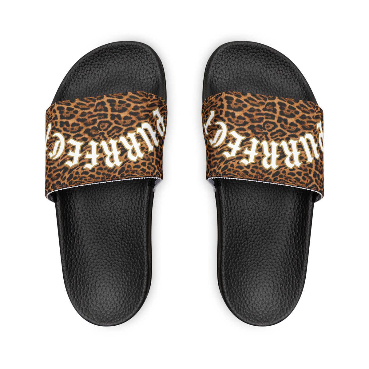 Jaguar Print Removable-Strap Slide Sandals — Men's Pool Slides