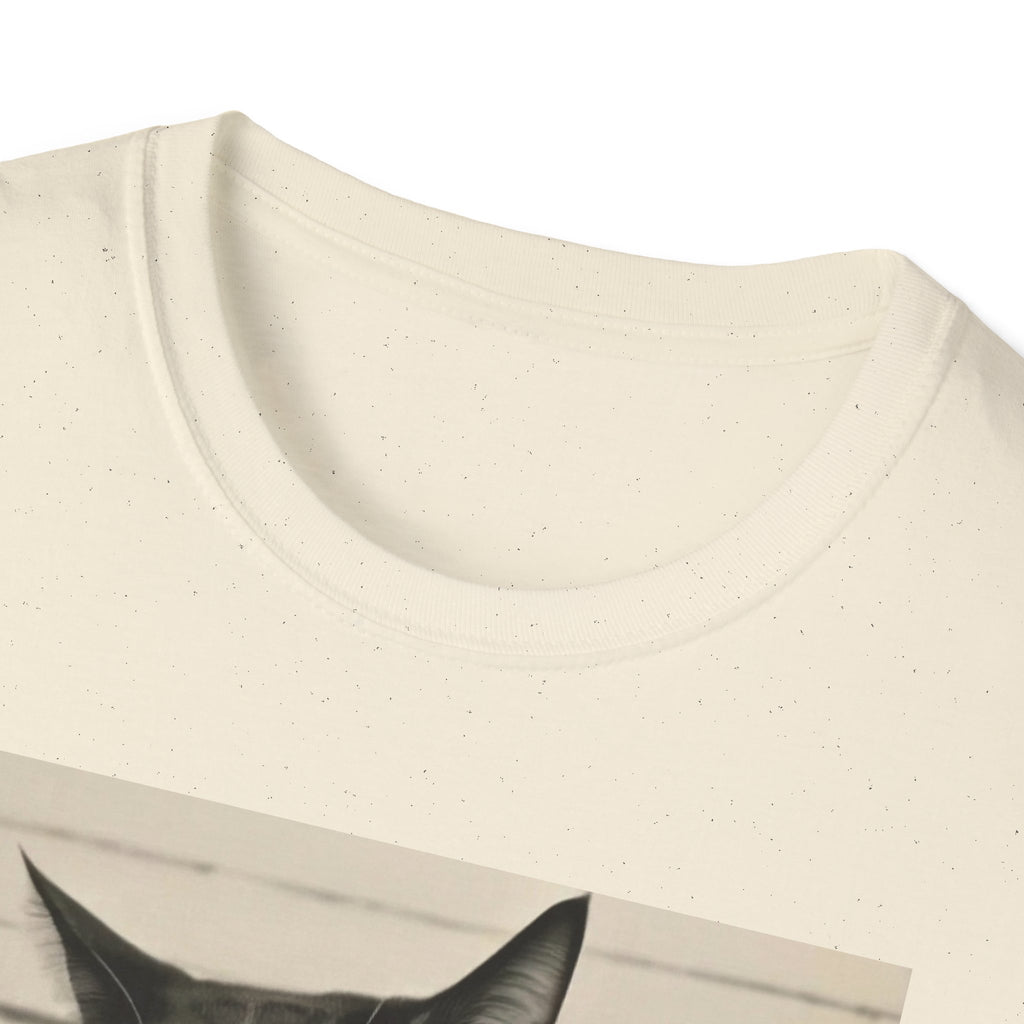 Mugshot Cat T-Shirt – 'Paws of Doom' Funny Vintage Police Poster Tee