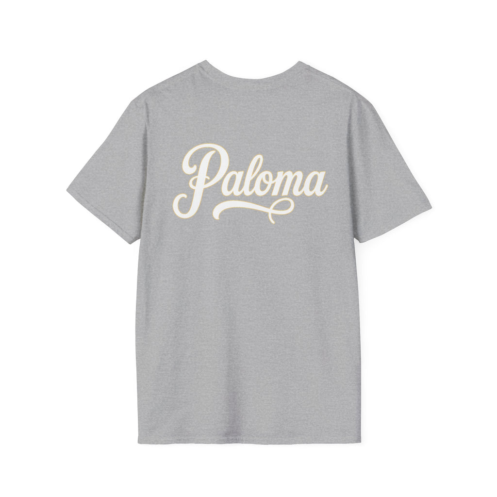 Paloma on the Beach Tee · Script Back