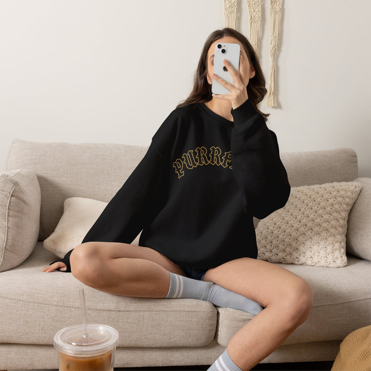 PURRFECT Obsessed Crewneck