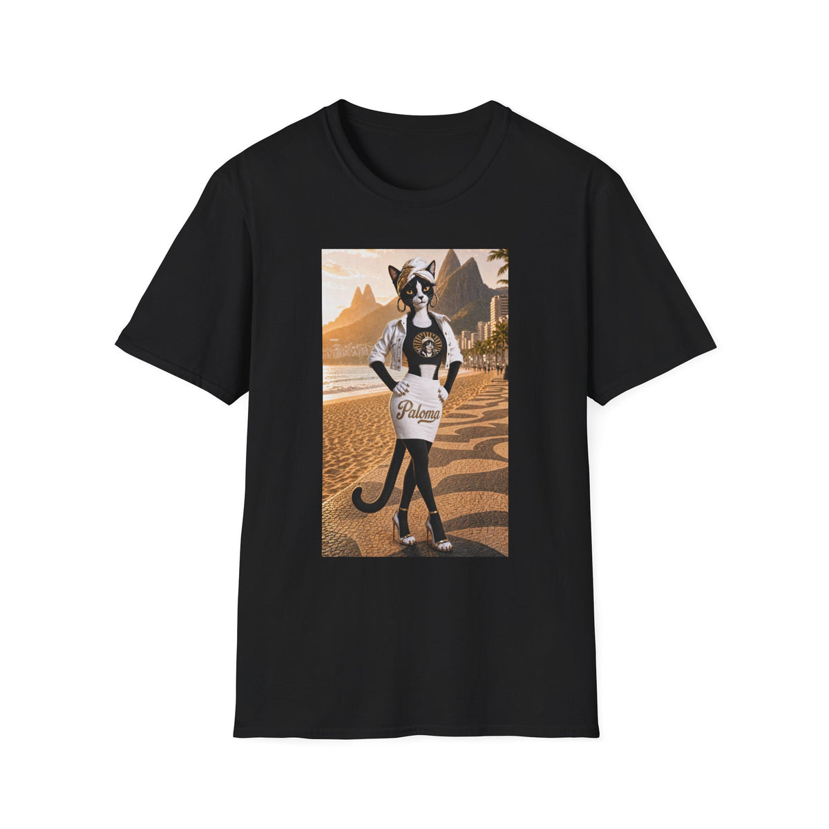 Paloma on the Beach Tee · Script Back