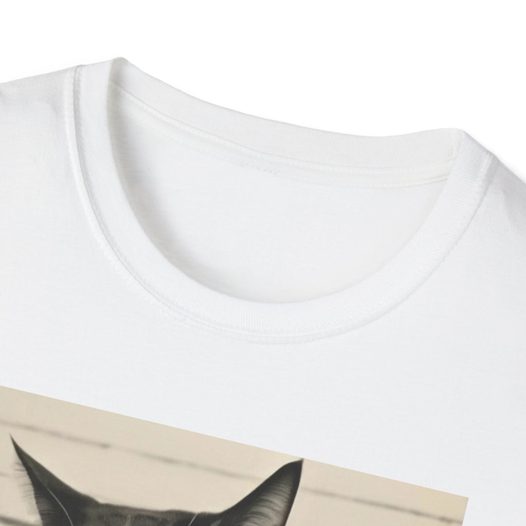 Mugshot Cat T-Shirt – 'Paws of Doom' Funny Vintage Police Poster Tee