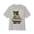 Mugshot Cat Tee — Vintage Police Department Cat Graphic Shirt